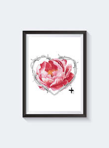 Prints: Caged Rose