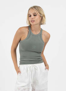 Womens Sale Tops: Limit Singlet - Cube