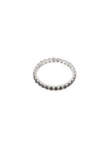 Go Around Stacker Ring Silver / Black