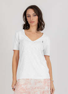 Womens Tee Tanks: V Present Tee - FDR