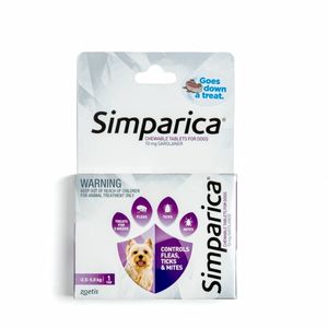 Dog: Flea Treatment - Simparica 2.5-5kg Dog