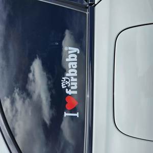 I Love My Furbaby Window Sticker