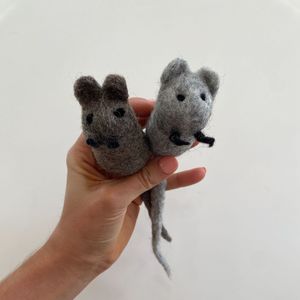 Cat: Cat Toys - Wool Mice (2 Pack)