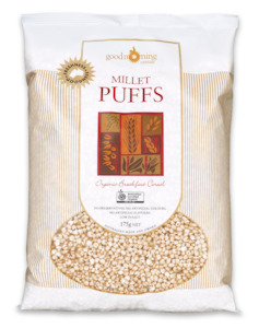 Nut Free: Good Morning Cereals Organic Millet Puffs 175G