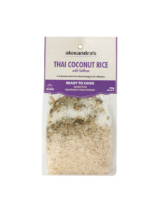 Alexandras: Thai Coconut Rice with Saffron Gluten Free 280G