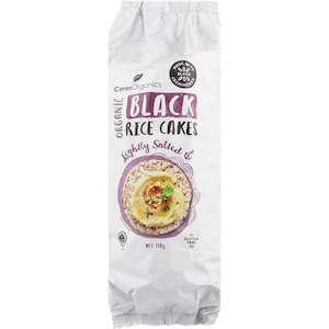 Crackers Amp Biscuits: Black Rice Cakes Lightly Salted 110g