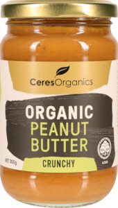 Spreads: Ceres Organics Crunchy Peanut Butter 300g