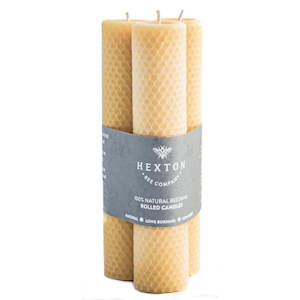 Candles: Hexton Rolled Beeswax Taper Candle Set 35 x 210mm