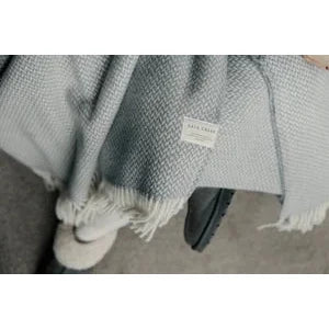 Homewares: Grey  Textured Throw
