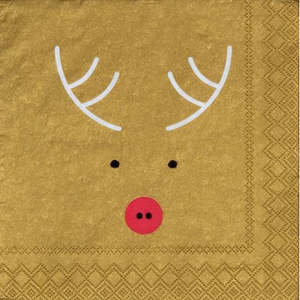 Rader Rudolph Christmas Cocktail Napkin