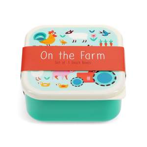 Snack Boxes (Set of 3) Farmyard