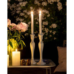Stellar White Table Candle - 2 Pack