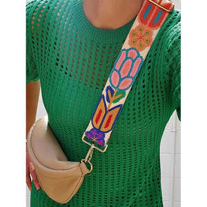 Bags Amp Wallets: Floral Crochet Bag Strap