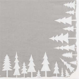 Rader Fir Tree Silver Forest Napkin
