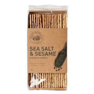 Crackers Amp Biscuits: Sea Salt & Sesame Artisan Flatbread