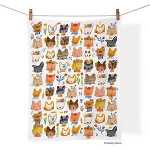 Laundry: Kitty Parade Cotton Tea Towel
