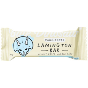 Blue Dinosaur Lamington Snack Bar 45g