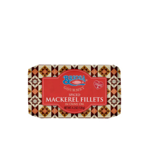 Grocery: Mackerel Fillets In Spicy Olive Oil 120g