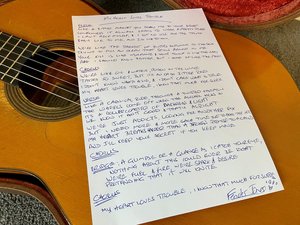 Products: Hand Written Lyrics - Fender Jones