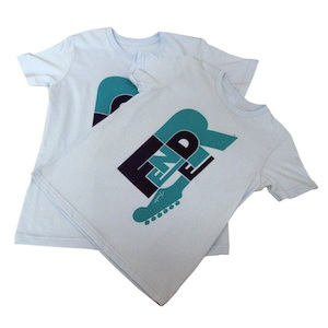 Products: FENDER JNR WORD T-SHIRT Fender