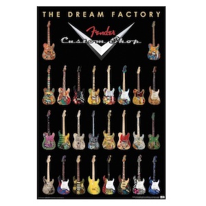 FENDER DREAM FACTORY POSTER Fender