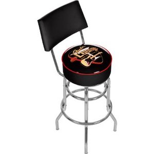 FENDER ELECTRO LOUNGE BAR STOOL WITH BACK Fender