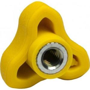 Dagger: DAGGER TRI WING NUT YELLOW -2PACK