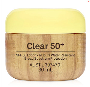 Sunbum: SUN BUM CLEAR ZINC OXIDE SPF50 30ML