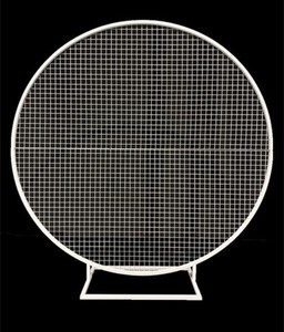 Products: White Round Flower/Balloon Mesh Frame (190cm D x 2m H)