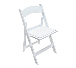 Kids White Padded Chair