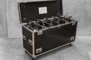 Lighting Profile Ellipsoidal Cases: 1600 Tall Case With LX Profile Divider Kit