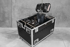 Road Cases: CM 1T & 2T Hoist 2-UP in 12Eight Cadillac Case