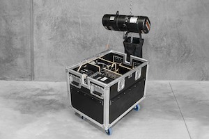 Road Cases: CM 1/2T Hoist 2-UP in 800 Low Cadillac Case