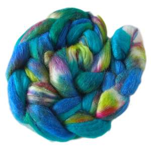 Paua: Paua - Merino and Silk Sliver