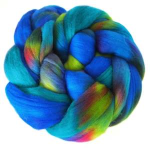 Paua: Fine Merino Sliver - Paua
