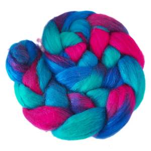 Blueberry Pie: Blueberry Pie - Merino and Silk Sliver