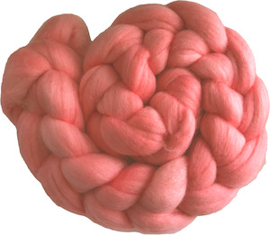 Coral: Coral Pink - Fine Merino Sliver