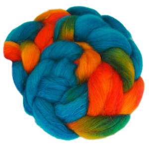 Kingfisher - Merino and Silk Sliver