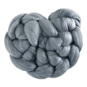 Pewter: Fine Merino Sliver - Pewter