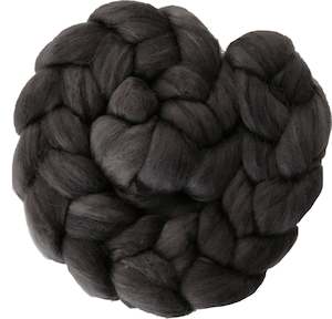 Graphite: Graphite - Merino and Silk Sliver