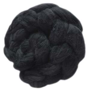 Charcoal - Merino and Silk Sliver