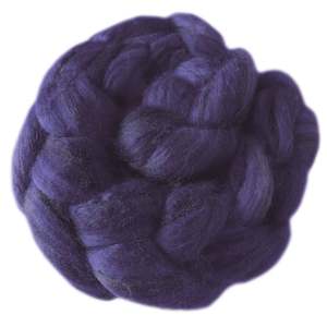 Deep Purple - Merino and Silk Sliver