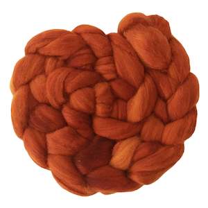 Fire Agate: Fire Agate - Merino and Silk Sliver