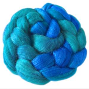 Tropical Waters: Tropical Waters - Merino and Silk Sliver