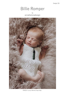 All 4 Ply NB - 3Yrs: Billie Romper 4 ply Knitting Pattern Fast shipping
