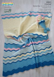 K3031 DK Blanket and Mermaid Crochet Pattern Fast Shipping
