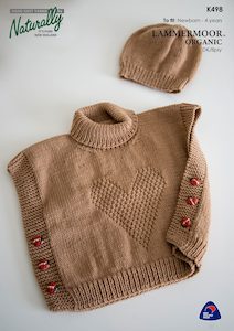 Naturally DK Poncho Knitting Pattern