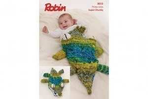 Accessories Fibrespace: Paintbox Super Chunky Croc Blanket Knitting Pattern - Fast Shipping
