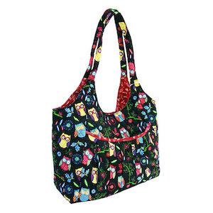 Miscellaneous Fibrespace: Craft Bag - Rustic Owls