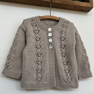 All 4 Ply NB - 3Yrs: Abby Petite Cardigan & Hat Fast shipping